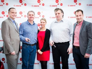 Zleva Petr Kouba, Milan Kučera, Aneta Sitárová, Jan Tabery a Vladimír Mašek
