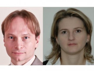 Vlevo Norbert Ebinger a Veronika Mandíková