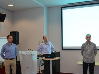 Zleva: Lukáš Rotter (Setos), Lukáš Křovák (Microsoft) a Jiří Bejšovec (Setos)