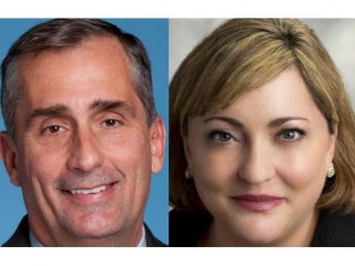 Brian Krzanich, generální ředitel a Renée Jamesová prezidentka společnosti Intel