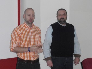 Vlevo Jiří Bradáč, IBM SW teamleader v Avnetu, a vpravo Bohdan Lajčuk, nezávislý konzultant