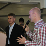 Vlevo Vladimír Prinke, obchodní ředitel společnosti eD´ system Czech, vpravo Daniel Vondráček, marketingový ředitel eD´system Czech