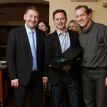 1. místo za Českého a Slovenského IT distributora roku - přebírají Petr Vaněk (vlevo) a Martin Wanke (vpravo)