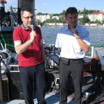 Vlevo Thierry Bitout (generální ředitel eD´system Czech) a Vladimír Prinke (obchodní ředitel eD´system Czech)