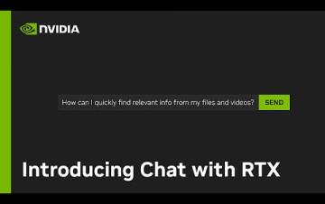 Embedded thumbnail for Nvidia Chat with RTX umožní vytvářet a lokálně provozovat AI chatboty