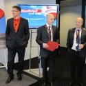Jan Červinka CEO Adastra Group; Ondřej Frydrych, generální ředitel Adastra CZ; Jan Mrázek, Presinent Adastra Group