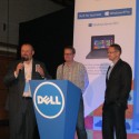 Vlevo Ondřej Bačina, enterprise solutions marketing manager v Dellu, se zástupci společnosti Master Internet