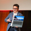 Matej Mišťurík ze společnosti Lenovo během prezentace