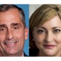 Brian Krzanich, generální ředitel a Renée Jamesová prezidentka společnosti Intel